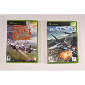 Lot of 2 Xbox Game Airforce Delta Storm & Secret Weapons Over Normandy